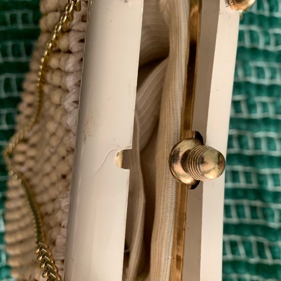 Vintage Barbara Lee beaded straw bag - Picture 5 of 7